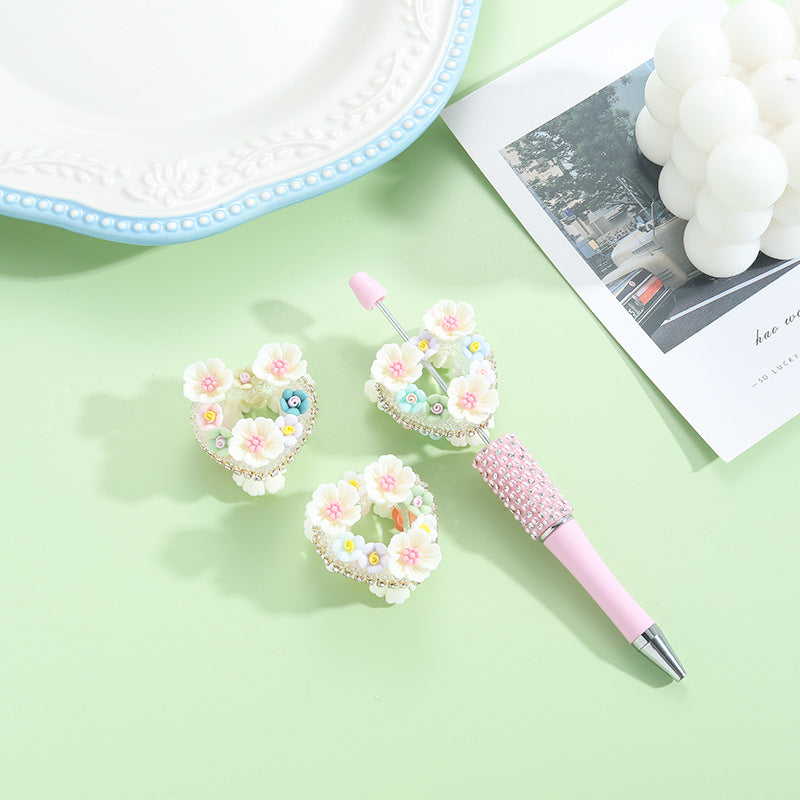 Wholesale 10pcs Heavy Industry Love Flower Bead